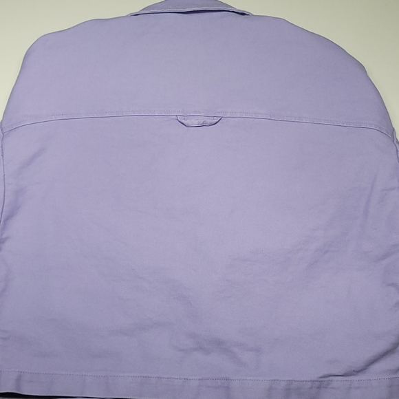 Lavender Pull and Bear Jean Jacket, Size Small - Picture 6 of 10